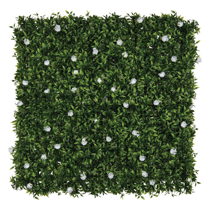 Panneau de feuillage 20 po x 20 po White Rose