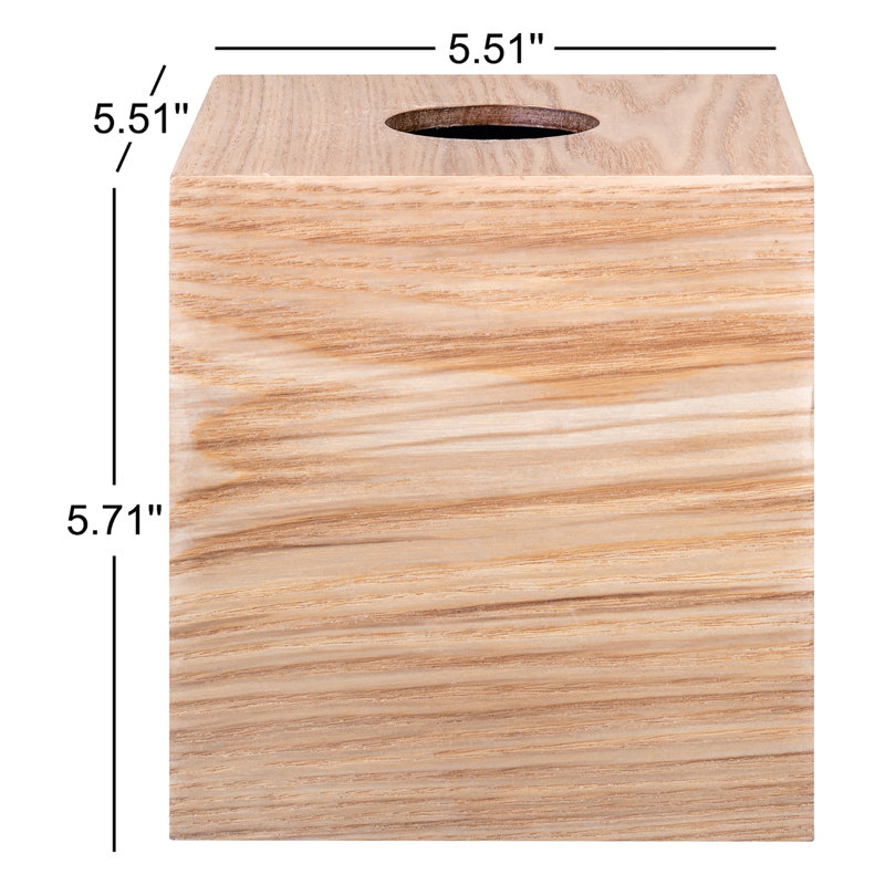 Couvre-boîte à mouchoirs en bois franc WILO