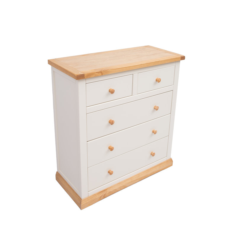 Nason 90cm W 5 - Drawer Chest of Drawers