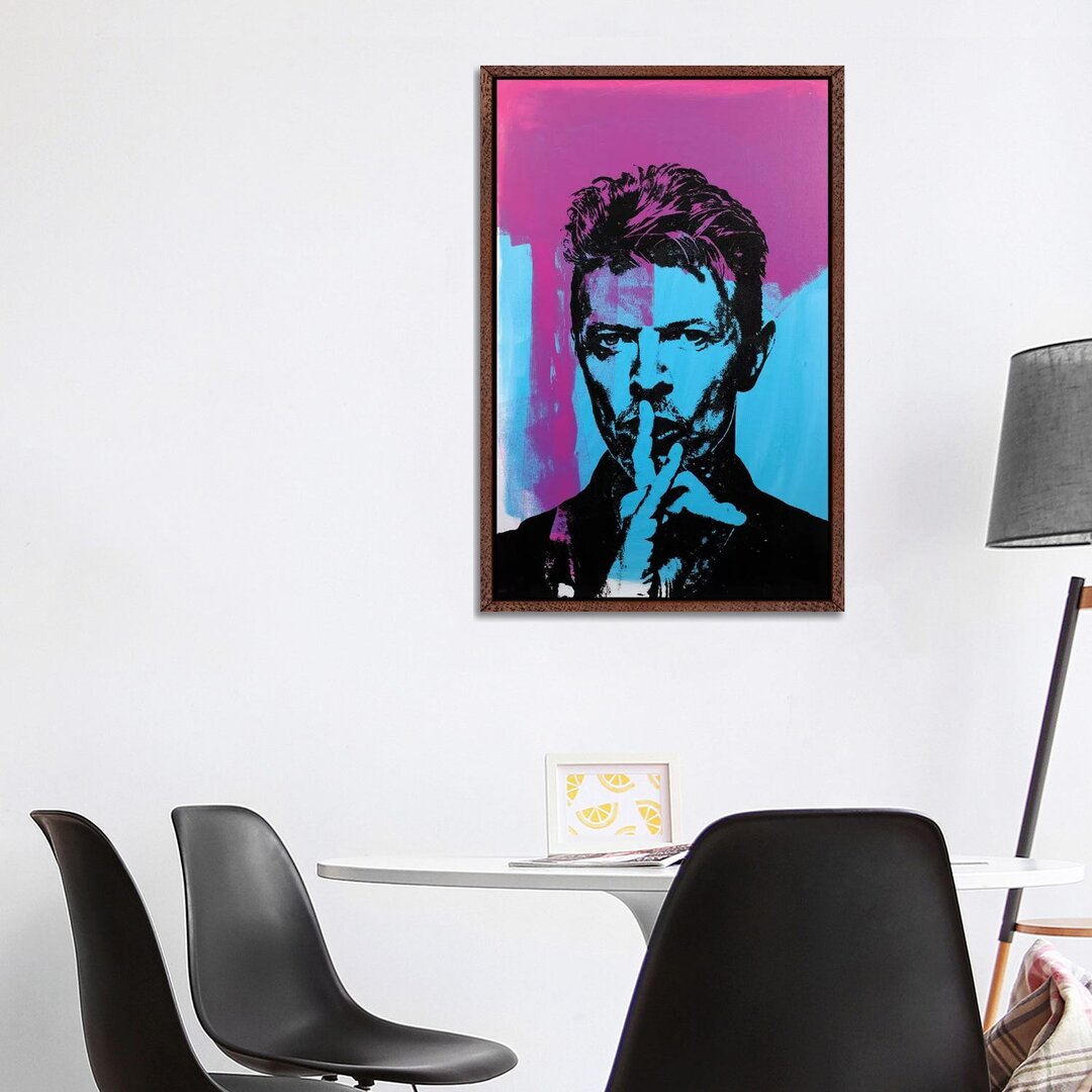 Leinwandbild - Grafikdruck â€žBowieâ€� von Dane Shue