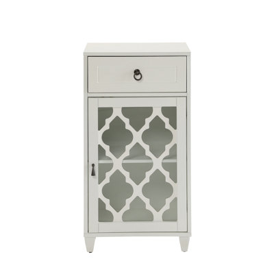 Ceara White Finish Accent Table