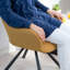 Picasso 45cm H Polyester Upholstered Metal Armchair-2118166797