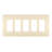 Radiant 5-Gang Decorator Rocker Screwless Wall Plate-39722323