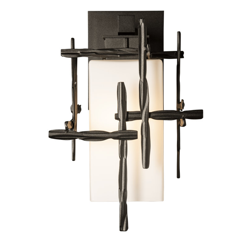 Tura Aluminum Outdoor Sconce, 13.6" H x 8.7" W x 10.2" D, Coastal White