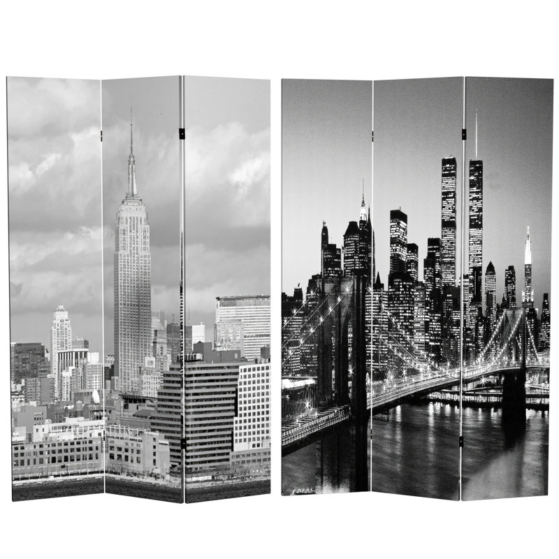 Cloison pliante 3 panneaux l 48 po x H 70,88 po, 6 pi de hauteur 