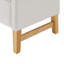 Banc de chambre rembourré avec tissu bouclé