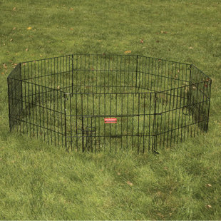 Panel Metal Exercise Pen With Door