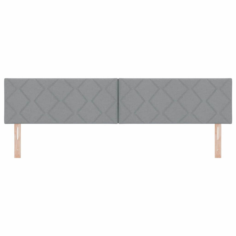  Fabric Headboard Geometric With Headboard Fabric, Light Grey, 140 x 190cm