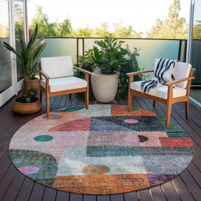 Tapis orange intérieur / extérieur lavable Noel 