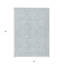 Tapis intérieur / extérieur lavable bleu ciel et ivoire 3 pi x 5 pi