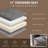 143" Sectional Couches For Living Room, Convertible U-shape Boneless Couch With Movable 2 Ottomans, 4 Seater Cloud Couch, Deep Comfy Sleeper Sofa Bed Floor Couch, Grey-1123598471
