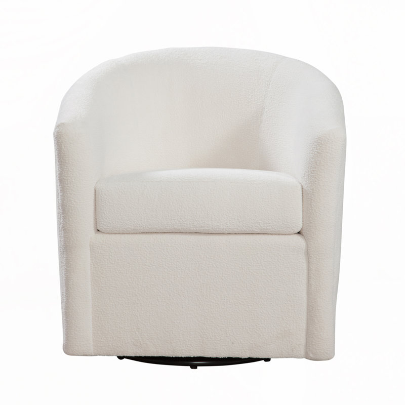 Swivel Accent Chair, Ivory