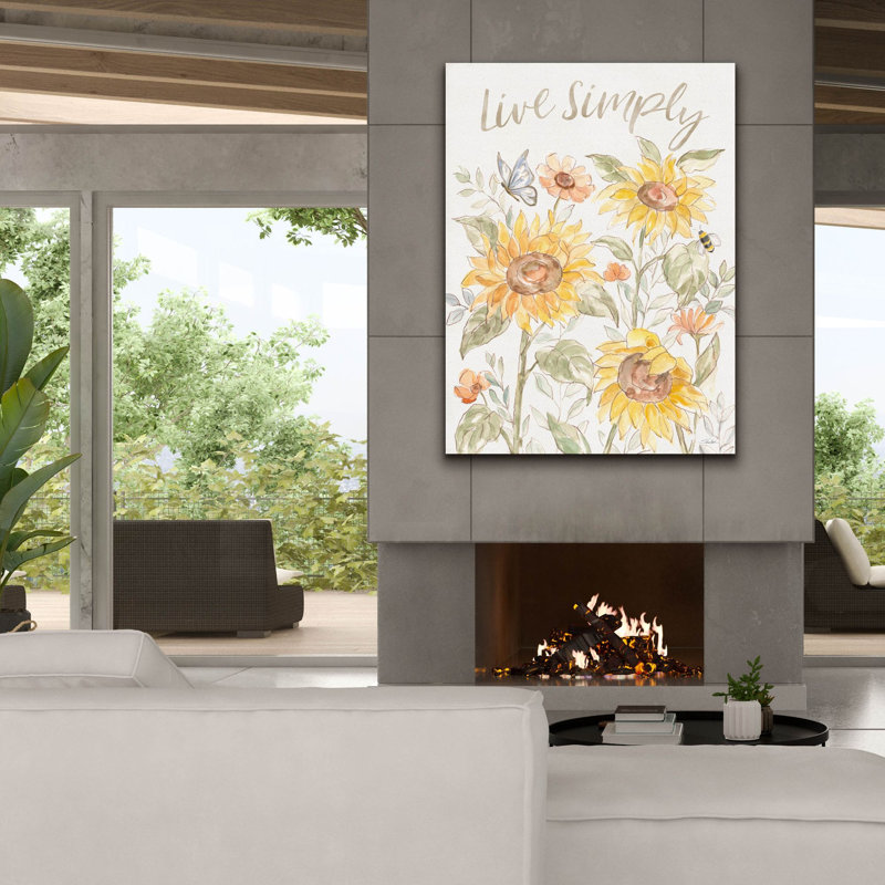 Winston Porter 'Sunny Blooms 3' by Silvia Vassileva Canvas Wall Art, H 54 po x l 40 po