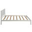 Base de lit plateforme avec tête de lit, support à lattes de bois, aucun sommier requis, simple-352187257-352187256