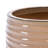 Modern 3 - Piece Ceramic Flowerpot , Antique Bronze Glossy Finish, Frost , Heat No Assembly, Drainage Hole, 42.58 Lbs Planter In Bronze, Style, With Drainage, 14.93" L W 11.74" H-1053990056