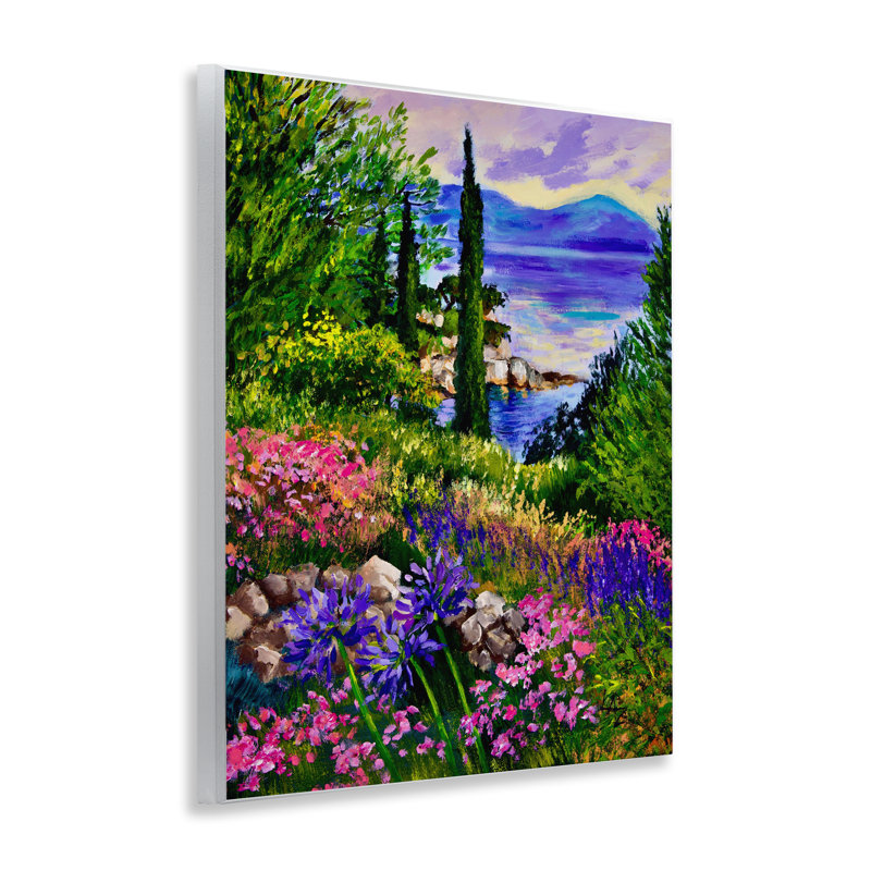 Plaque murale scène de jardin Sea Vista, design par Lee Ann Zirbes