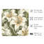 Floral lys fleurs, chalet, reproduction d'art non encadrée-400892389