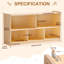 Bibliothèque pour enfants Montessori, étagère à 5 sections pour le rangement des jouets