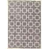 Geometric Area Rug in Gray