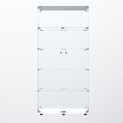 Tempered Glass Display Cabinet With Lights