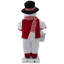 Figurine de bonhomme de neige musicale animée et lumineuse 24 po 24 po