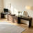 Modern Extendable L-Shaped Desk With 6 Storage Drawers-1858732648