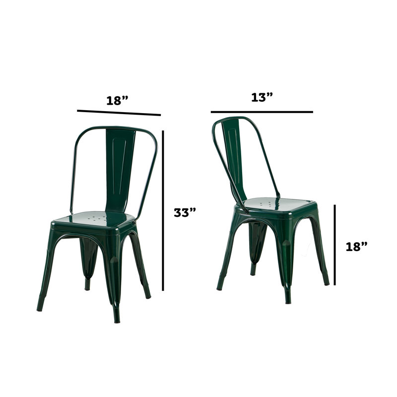 Chaise d'appoint Kalya, 2, Vert émeraude