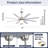 Brixham 52 Inch Large Ceiling Fan With Dimmable Led Light 8 Abs Blades Smart Remote Control Reversible Dc Motor For Living Room-114230744