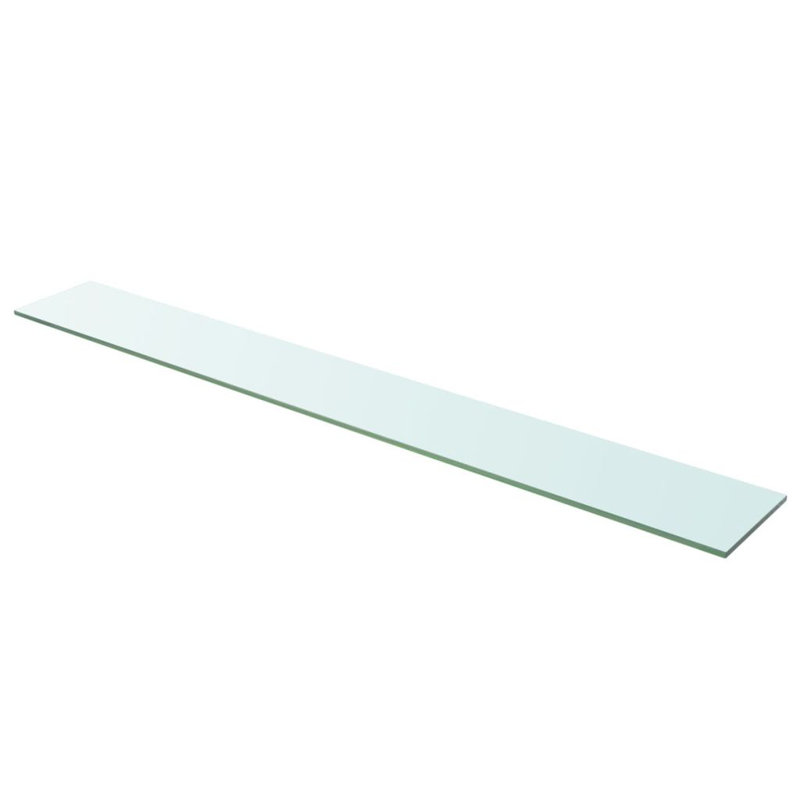 Glass Floating Shelf, 0.8cm H x 110cm W x 15cm D