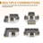 7 Piece Patio Conversation Set with Coffee Table and Cushions-1538385293