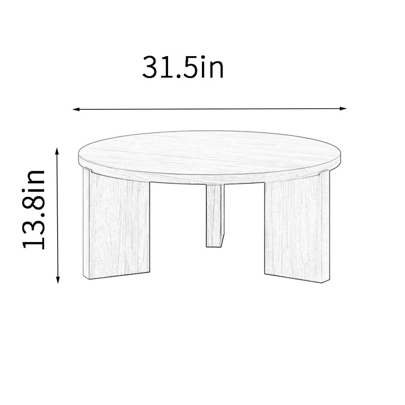 Light luxury high-grade black walnut tea table