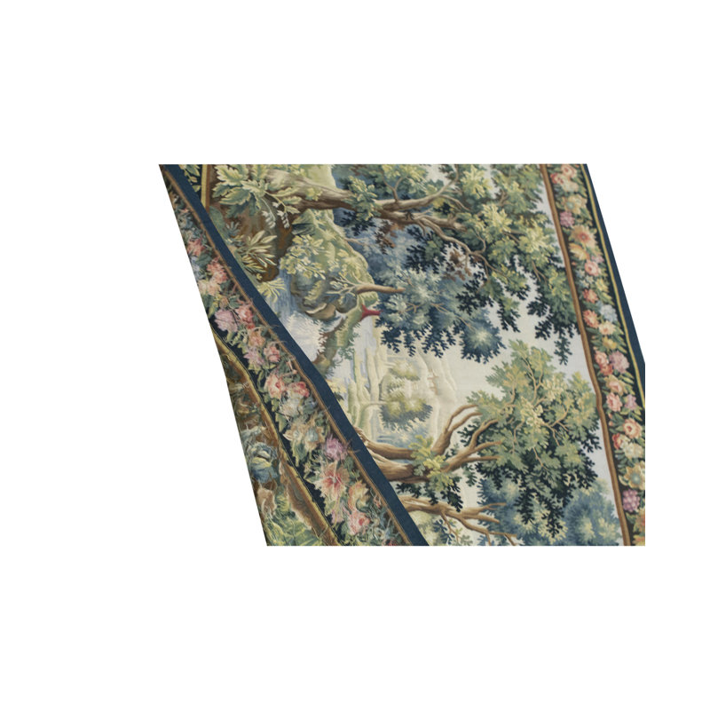 Hand-Knotted High-Quality Blue and Brown Area Rug