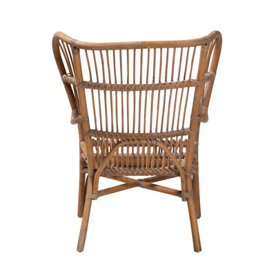 Bagryana 30.7" W Rattan Wingback Chair