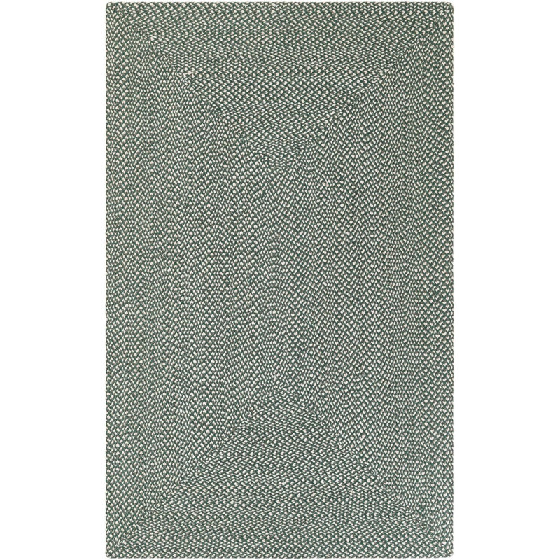 Tapis contemporain Aideen - vert, Rectangle 5 pi 1 po x 8 pi