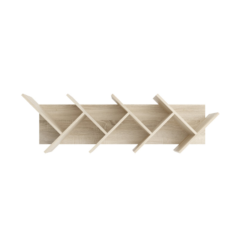 Kuttner 4 Piece Floating Shelf, Oak