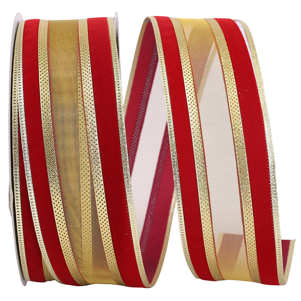 The Holiday Aisle® Striped Ribbon | Wayfair