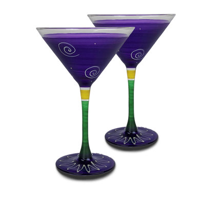 Verre à martini 7 oz péruvien Splendor Turquoise