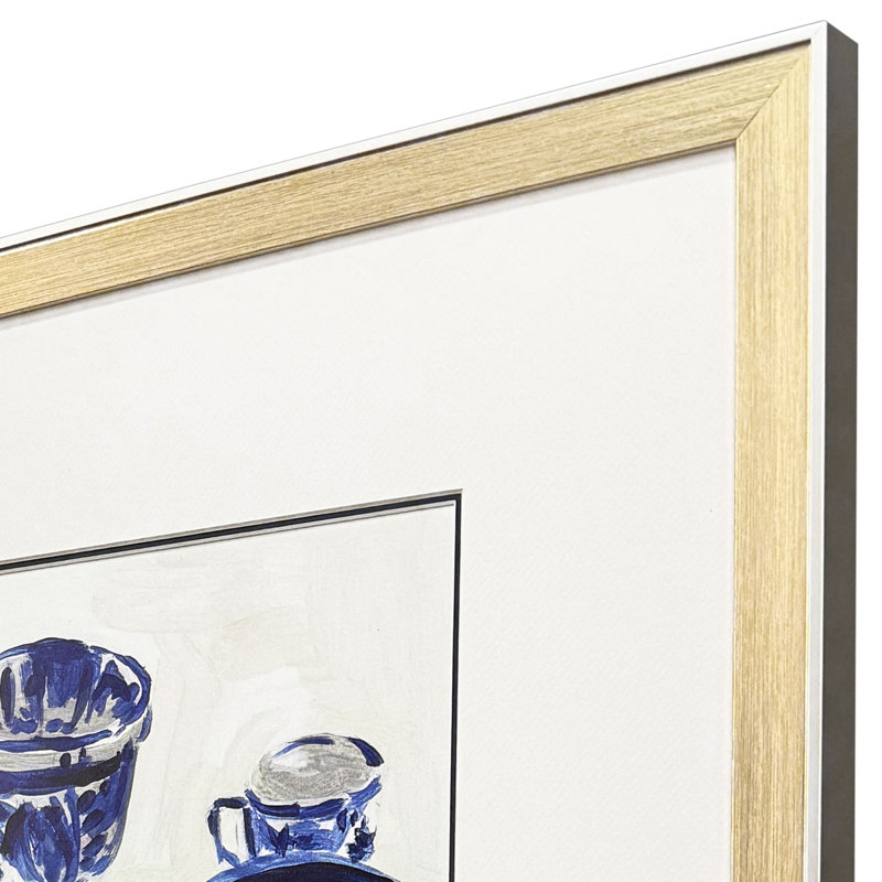 Art encadré à mémoire de porcelaine