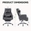 Latitude Run Adjustable Reclining Ergonomic Swiveling PC & Racing Game Chair-1278356739