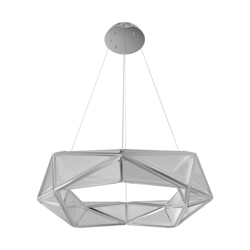 Luminaire suspendu en acrylique Séoul, H 103 po x l 35 po