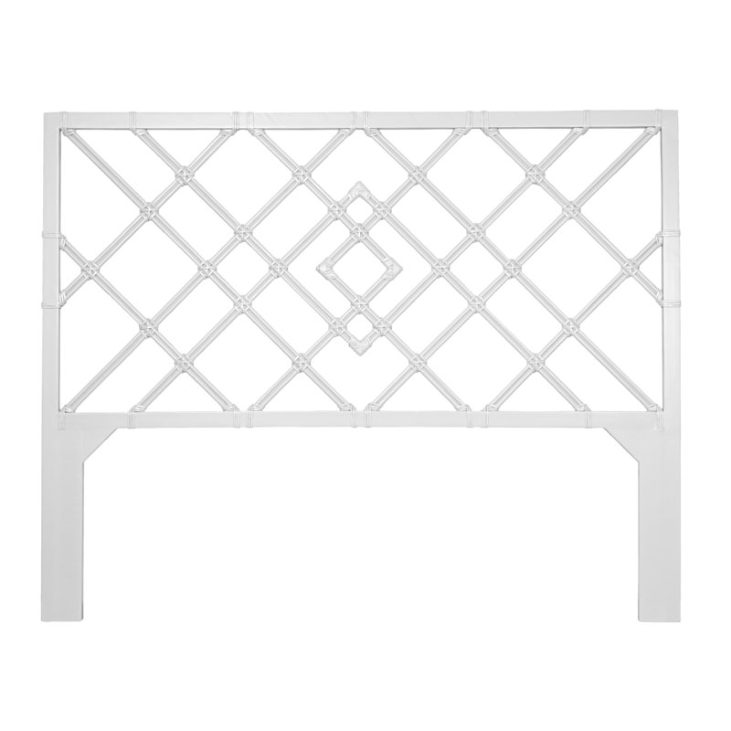 Darien Open-Frame Headboard, White, King