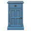 Table d'appoint U-Can Classic Vintage Living Room avec ports USB et un tiroir multifonctionnel avec porte-gobelets, bleu marine antique-128757706