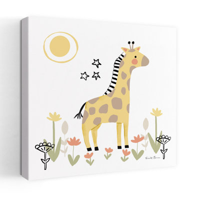 Bébé girafe, art floral contemporain