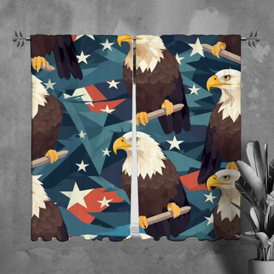 Paire de rideaux obscurcissant en polyester Tyshan