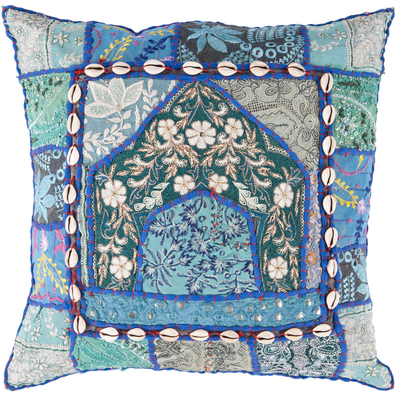 Coussin Patchwork, H 18 po x l 18 po, Duvet