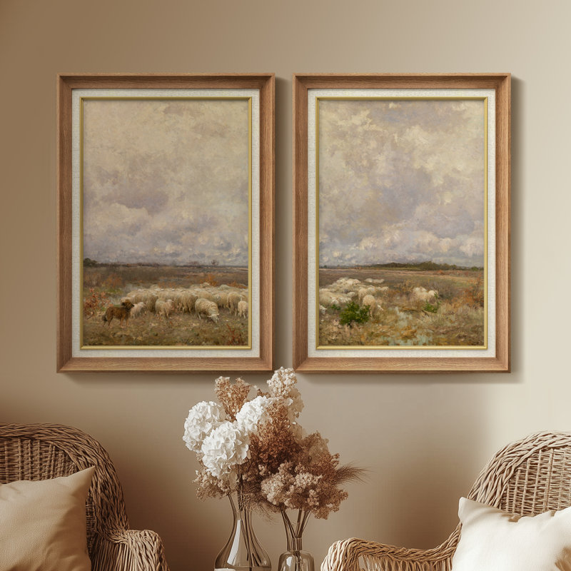 Ensemble de 2 œuvres d'art abstraites encadrées de qualité supérieure sur toile de qualité supérieure avec cadre de 26 po x 36 po