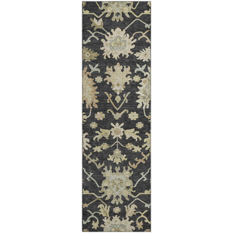 Tapis Gurubaksh AMF1150 de qualité supérieure lavable à la machine, Tapis de couloir 2 pi 3 po x 7 pi 6 po