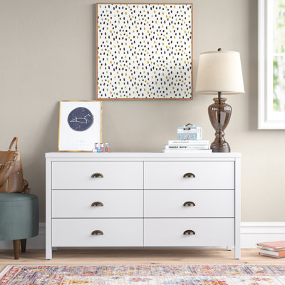 Commode double à 6 tiroirs H 55 po Humberto