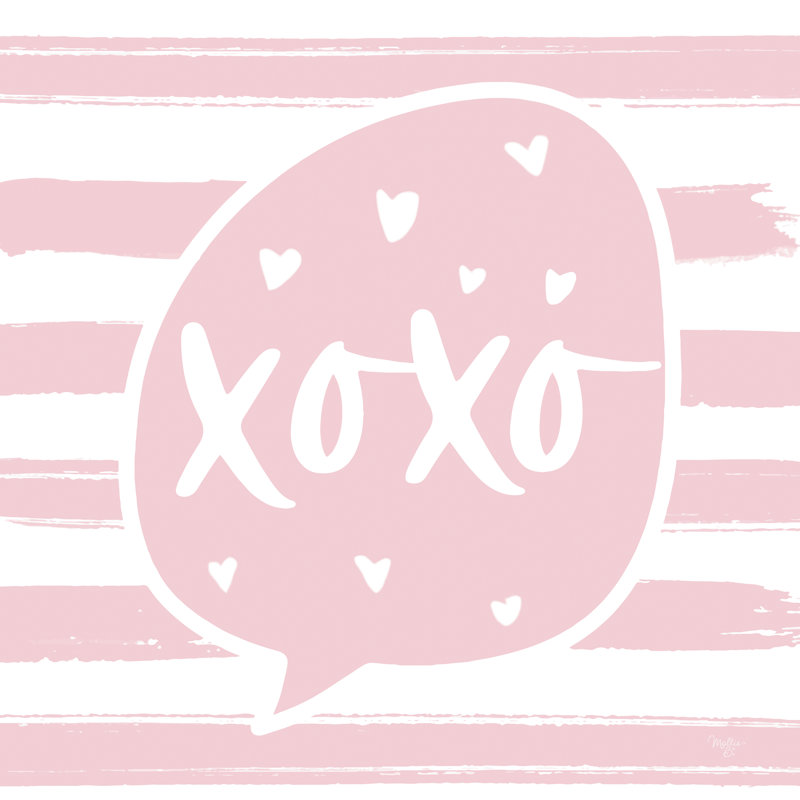 «Xoxo on Canvas» par Mollie B., H 30 po x l 30 po