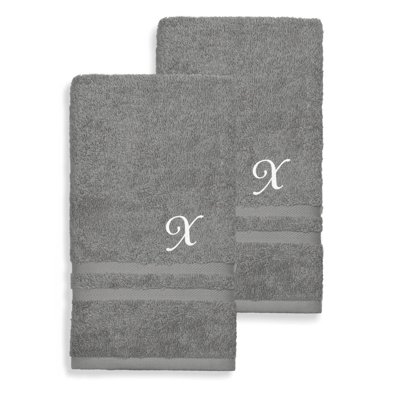 Débarbouillette 100% coton Denzi, X, Gris foncé